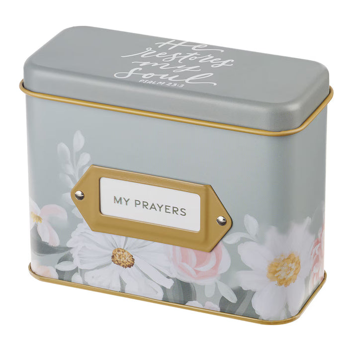 CHRISTIAN ART GIFTS MY PRAYER CARDS TIN