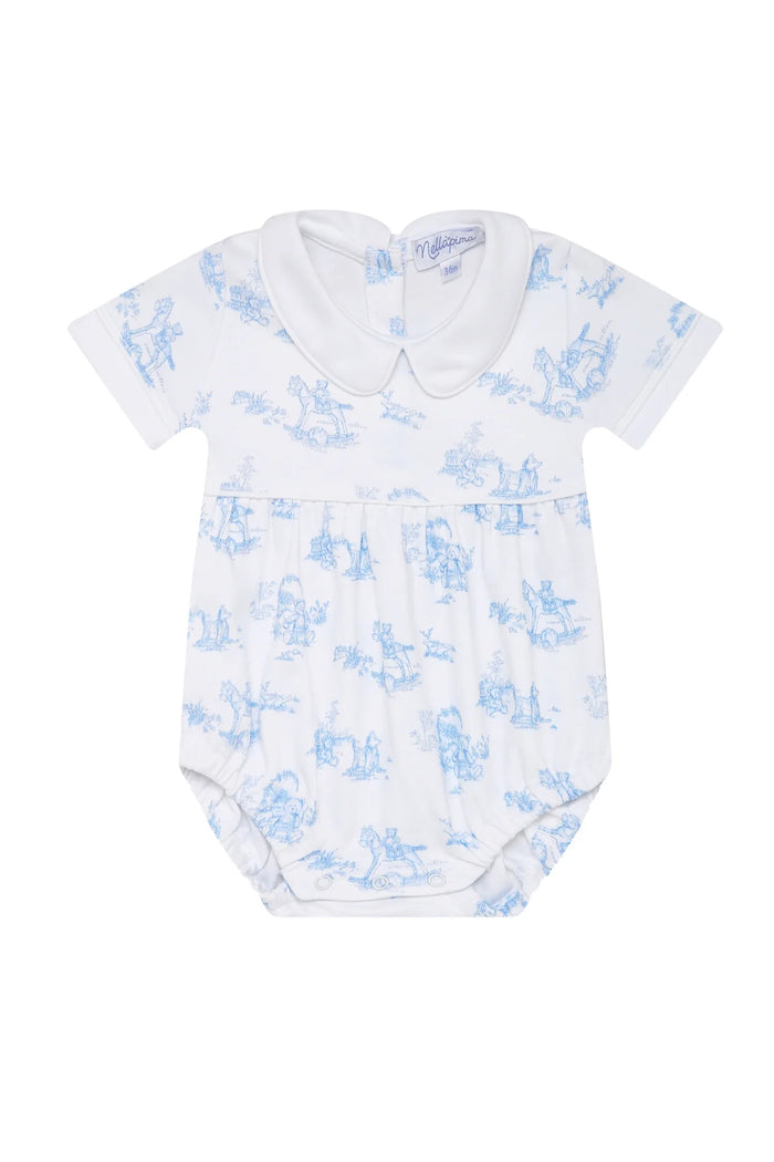 NELLAPIMA BLUE BUNNY TOILE BUBBLE