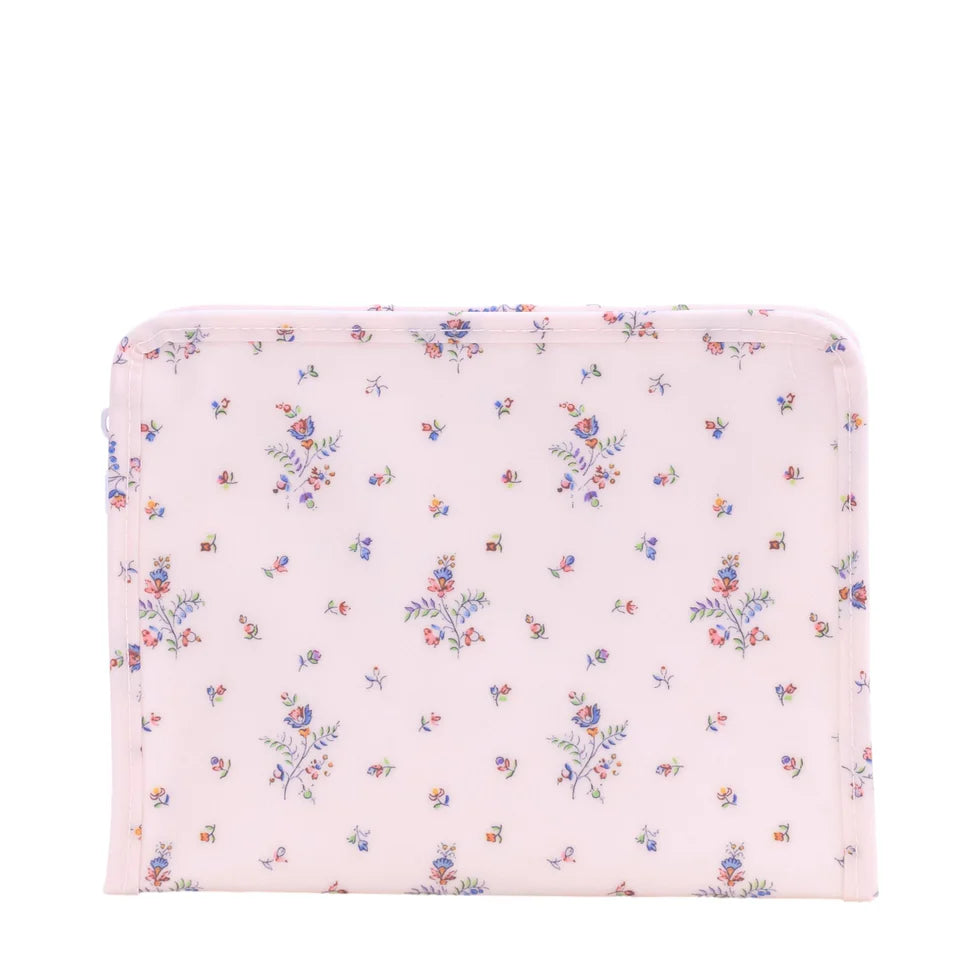 TRVL ROADIE MEDIUM ZIP POUCH FLEURIE
