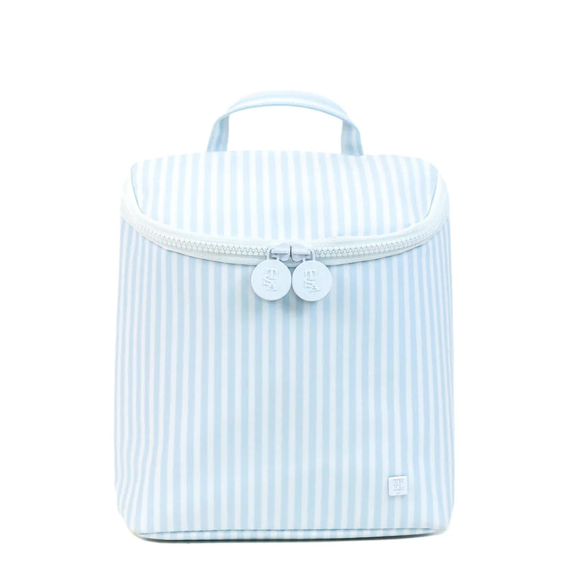 TRVL TAKE AWAY INSULATED LUNCH BAG PIMLICO STRIPE BLUE