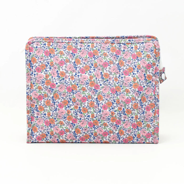 TRVL ROADIE LARGE ZIP POUCH GARDEN FLORAL