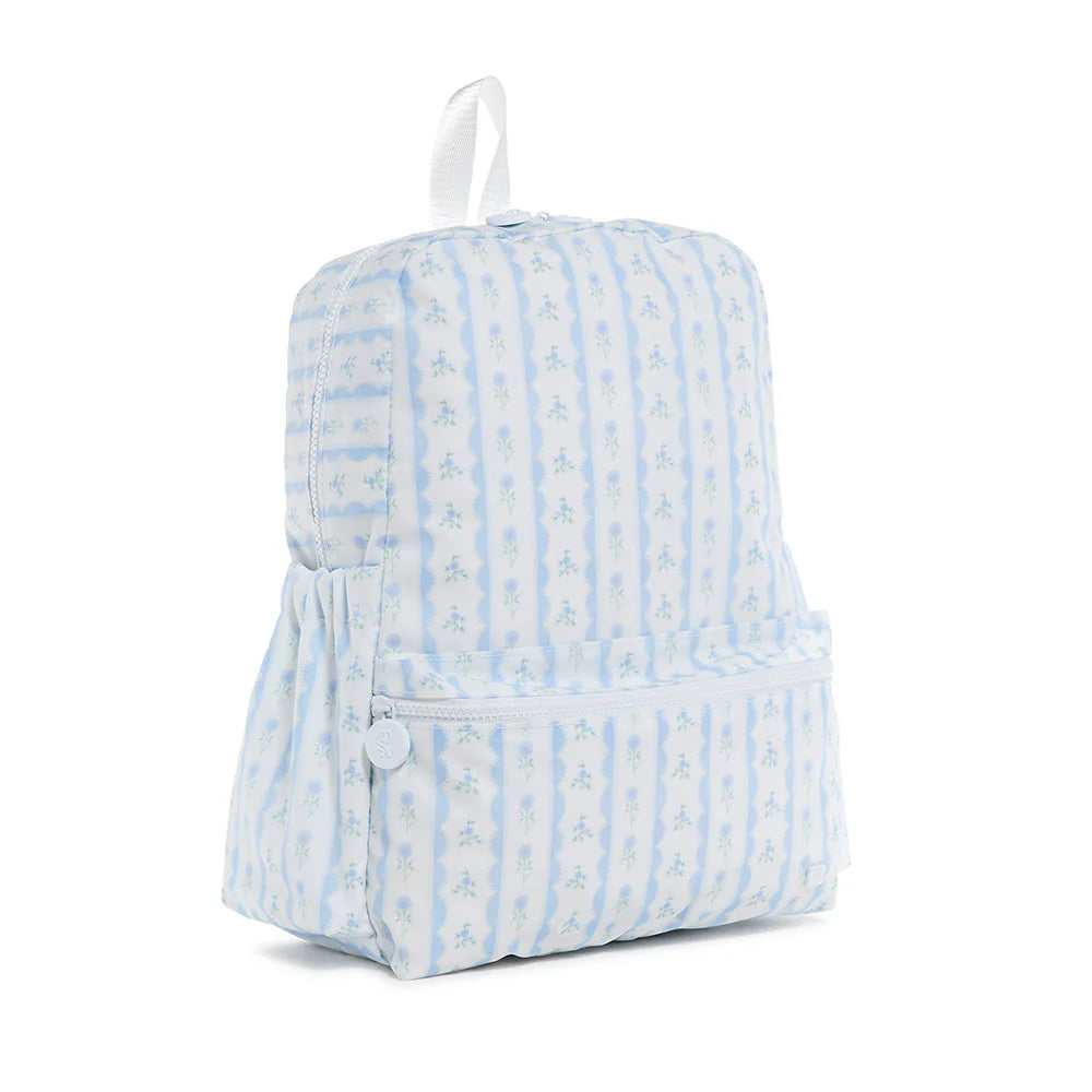 TRVL BACKPACKER RIBBON FLORAL BLUE