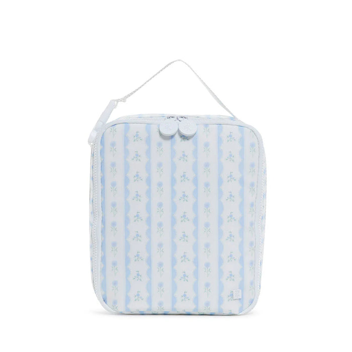 TRVL INSULATED LUNCH BOX RIBBON FLORAL BLUE