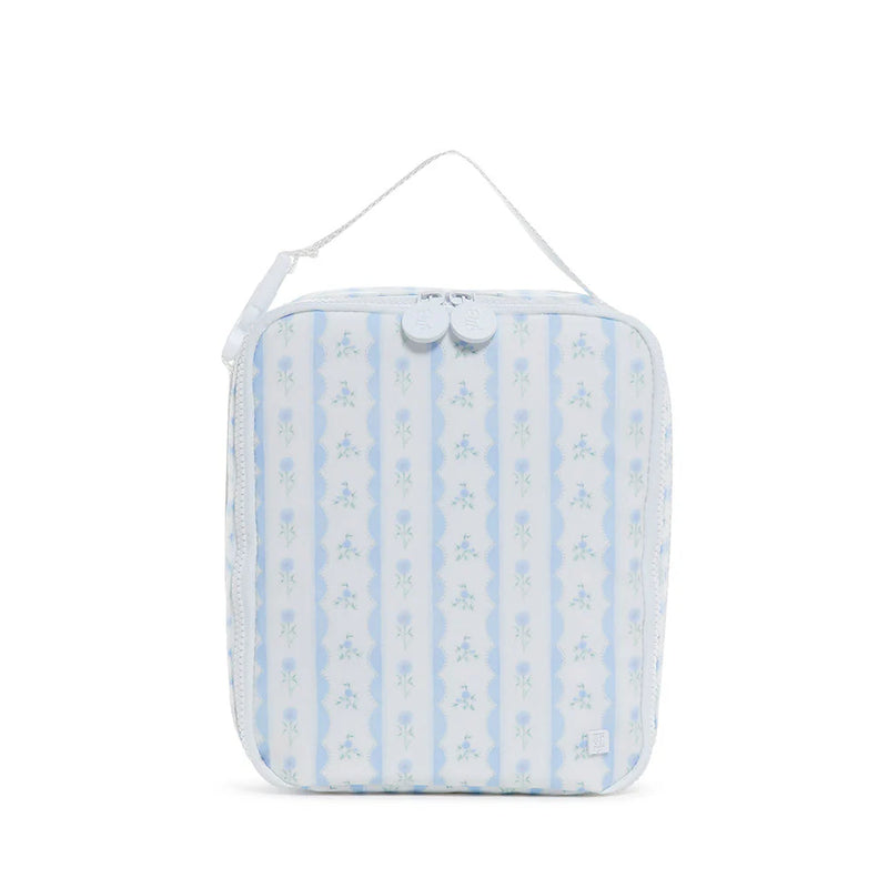 TRVL INSULATED LUNCH BOX RIBBON FLORAL BLUE