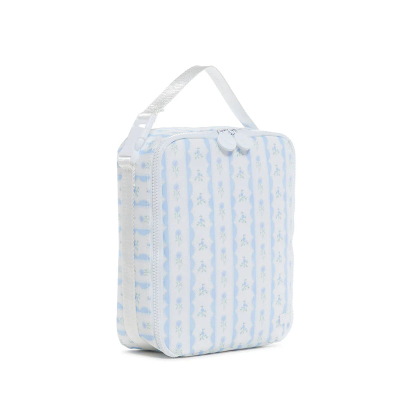 TRVL INSULATED LUNCH BOX RIBBON FLORAL BLUE