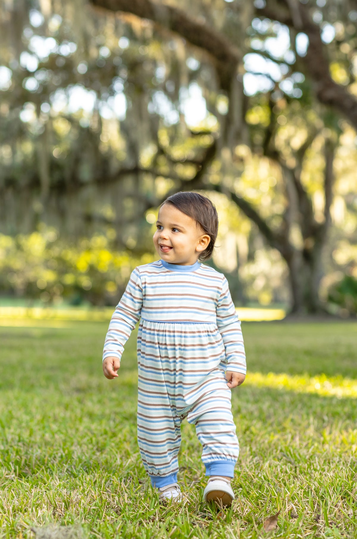 Bennett Romper Hamptons Stripe