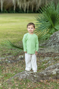 Miller Pant Set Khaki Gingham/Sage