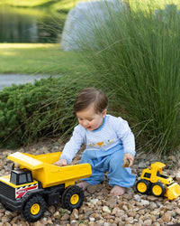 Construction Trucks Romper