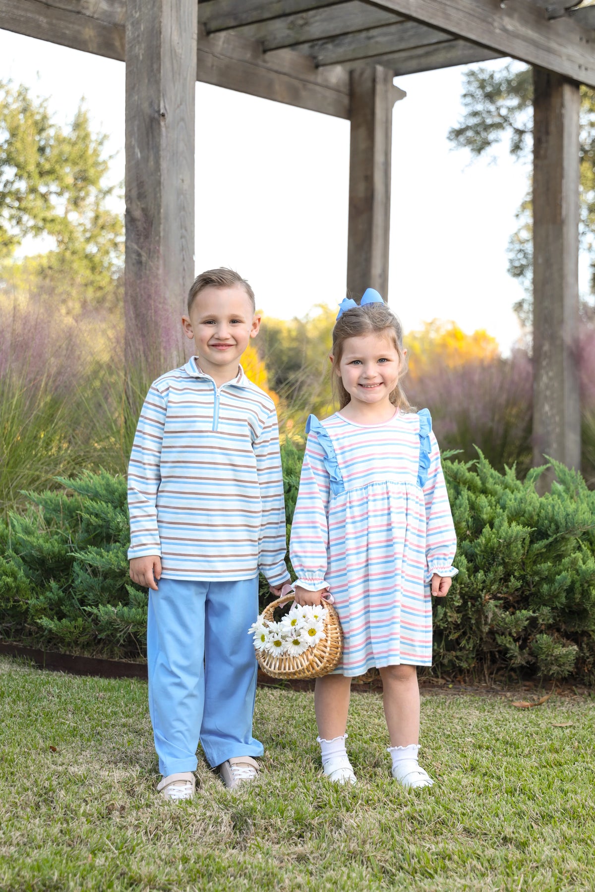 Olivia Dress Hampton Stripe