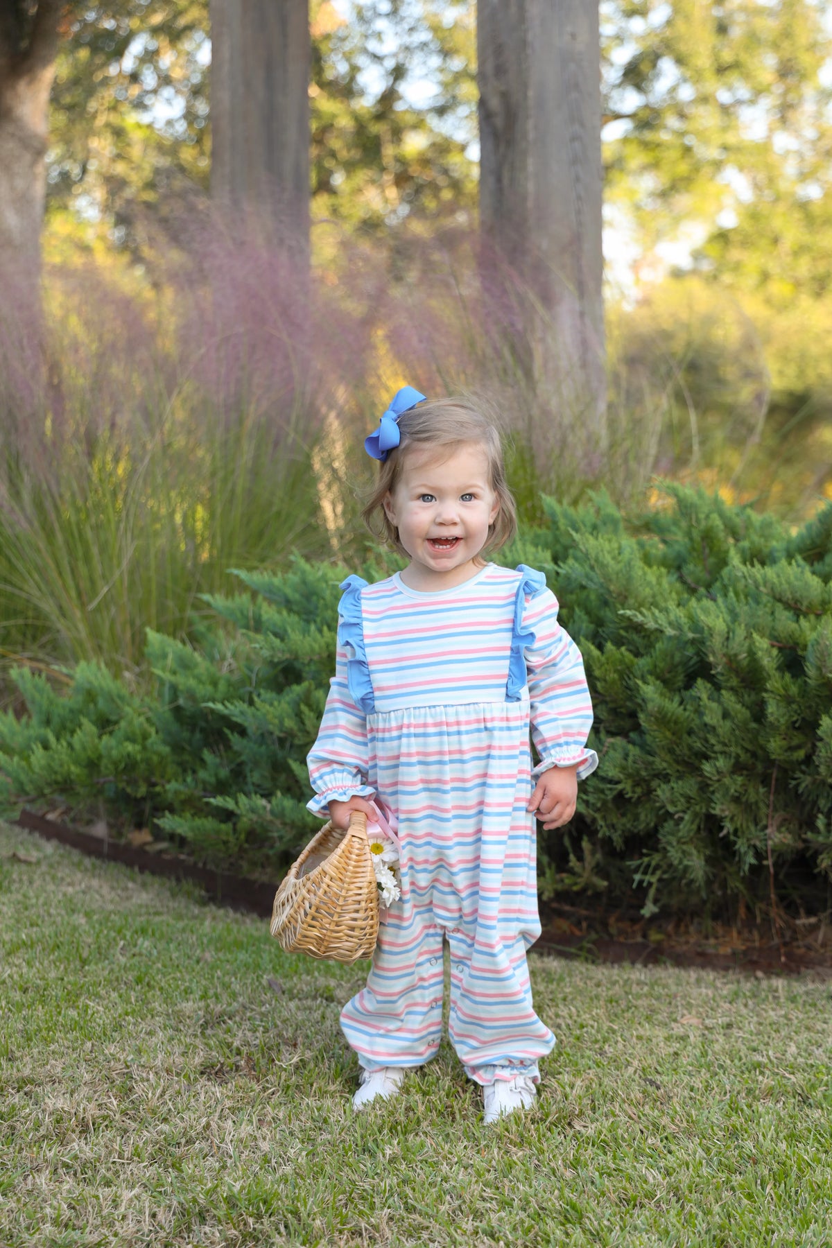 Olivia Romper Hamptons Stripe