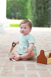 BENTLEY BUBBLE GREEN STRIPE /LIGHT BLUE