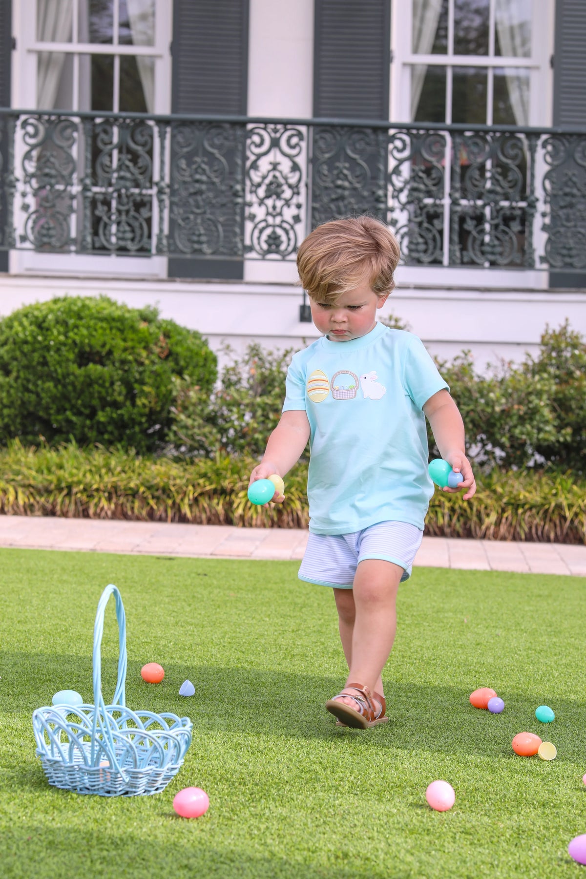 BUNNIES & BASKETS SHORT SET