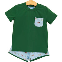 DUCKS IN A ROW SHORT SET