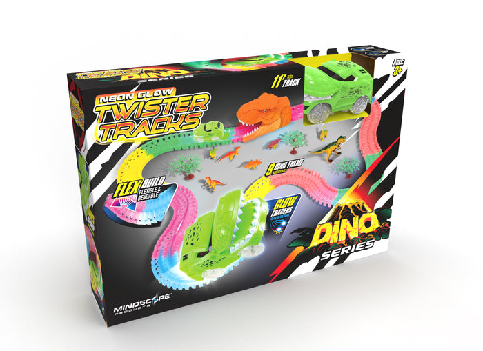 Mindscope Neon Glow Twister Tracks Dino Series