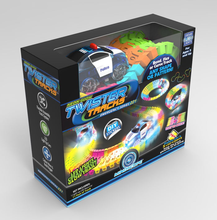 Mindscope Neon Glow Twister Tracks 221 (11 feet) Neon Glow Track + 1 P
