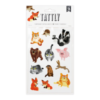 TATTLY FURRY FRIENDS SHEET TATTOO