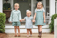 The Oaks Tyler Teal Briar Check Short Set
