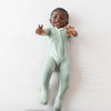 KYTE BABY ZIPPERED FOOTIE IN THYME