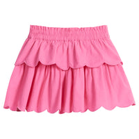 TWO TIERED SKORT HOT PINK