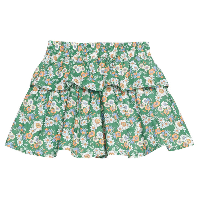 BISBY TWO TIERED CIRCLE SKORT GREENWICH GARDEN GREEN