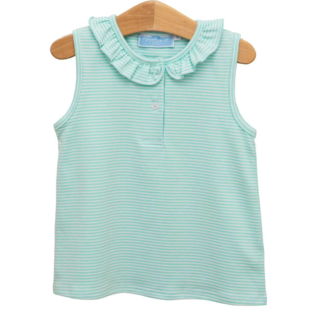 TROTTER STREET NORA TANK MINT STRIPE