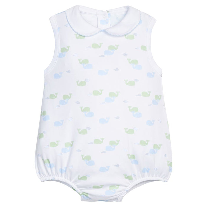 PRINTED PETER PAN BUBBLE BLUE WHALES