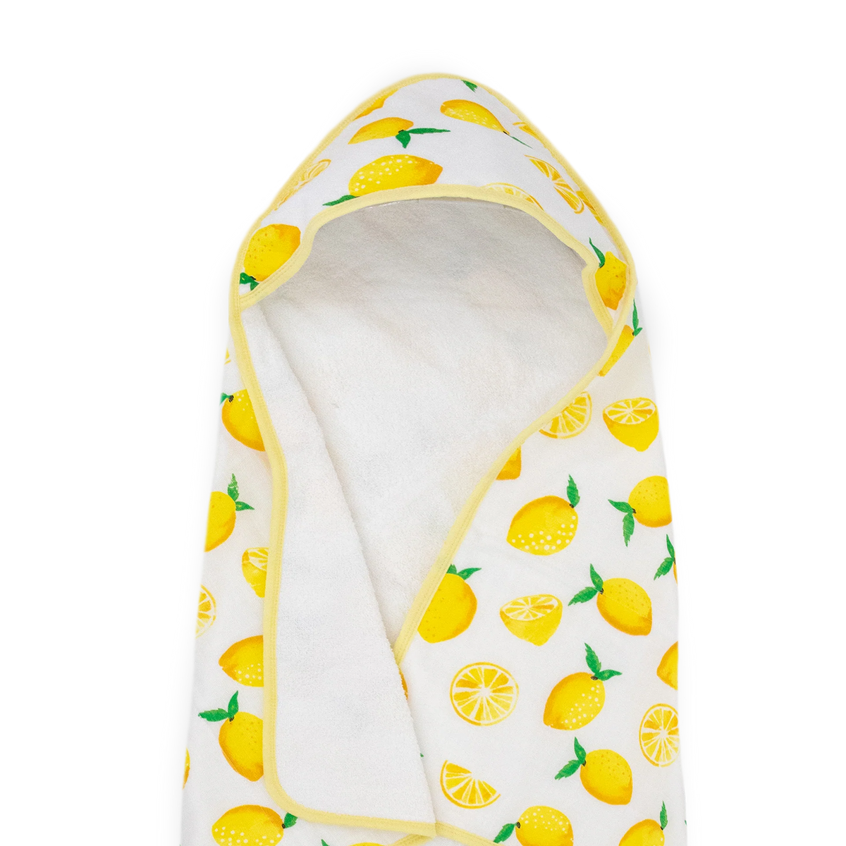 LITTLE UNICORN HOODED TOWEL SET LEMON