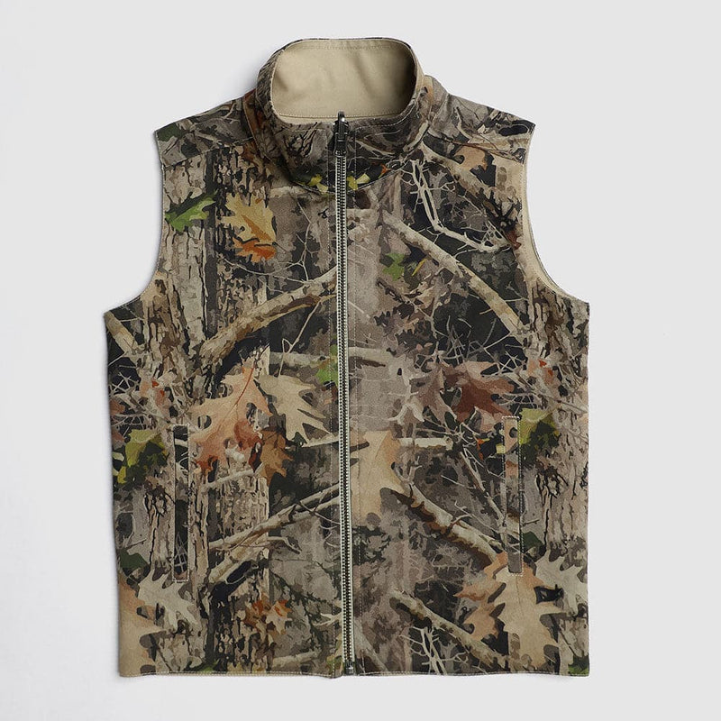 PEDAL UNION REVERSIBLE BEIGE/CAMO VEST