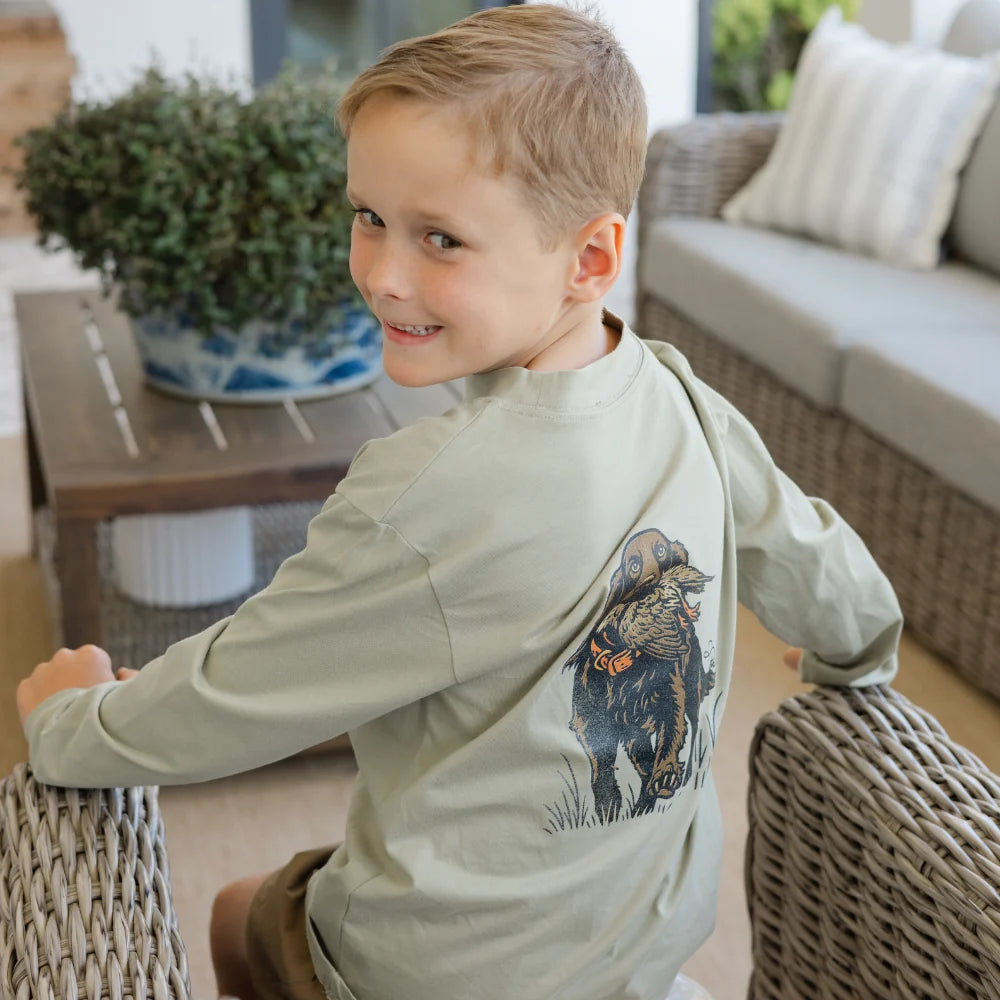 Spaniel Ls Tee Pistachio