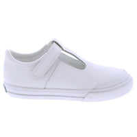 FOOTMATES DREW WHITE LEATHER GRAY RUBBER OUTSOLE