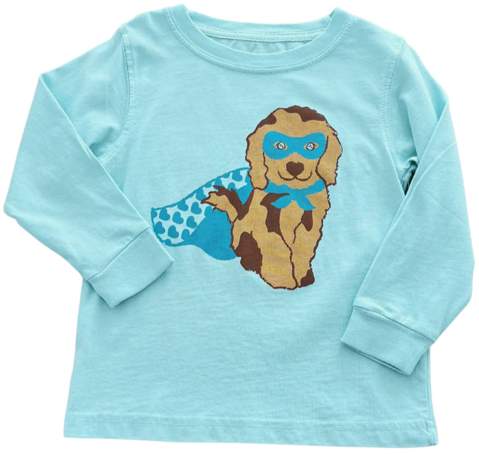 MUSTARD & KETCHUP KIDS LIGHT BLUE SUPER DOG