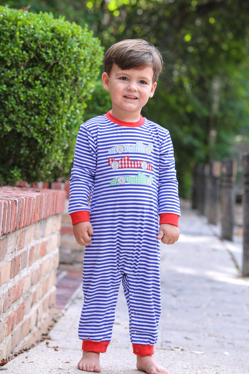 TROTTER STREET RACE CAR ROMPER