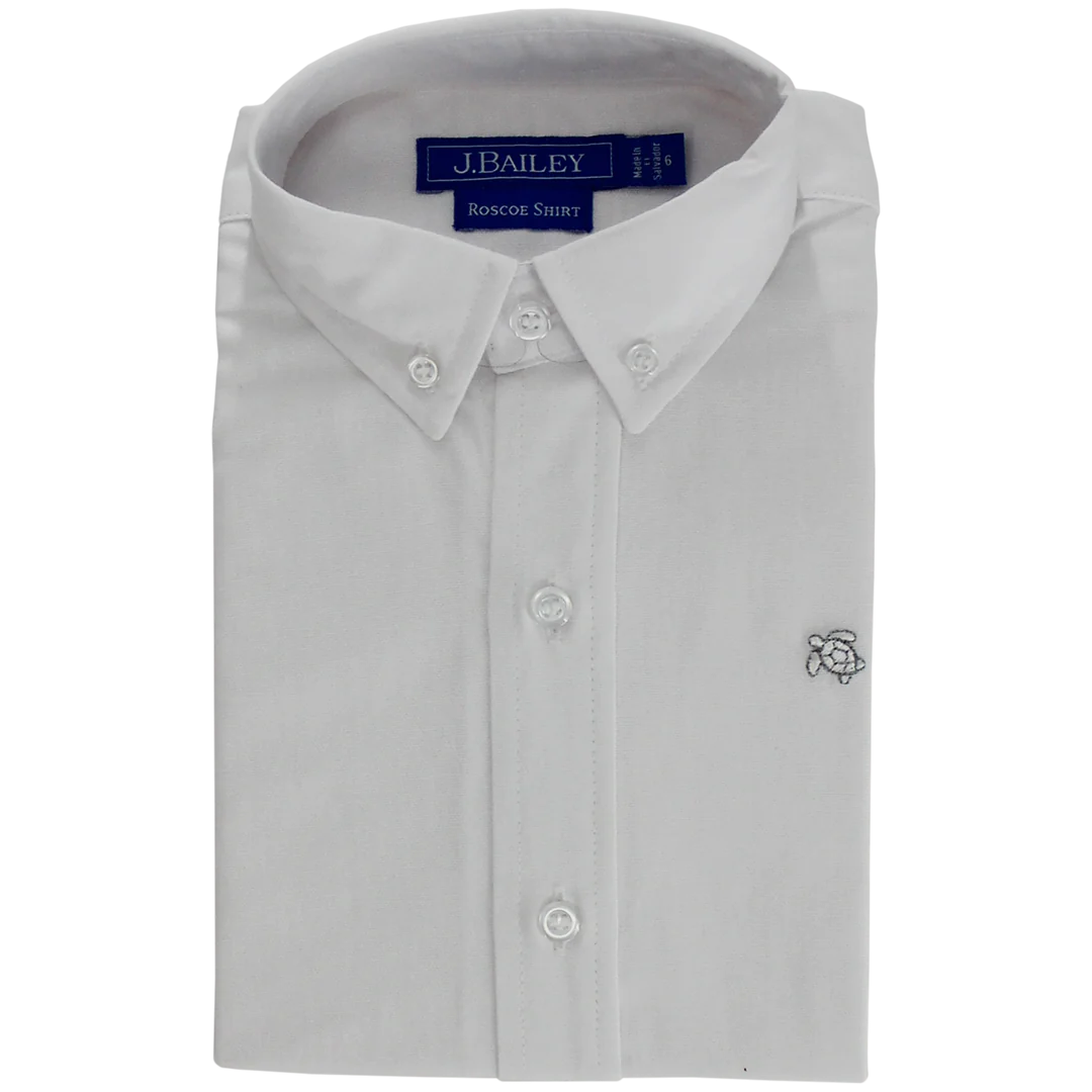 J. BAILEY OXFORD WHITE ROSCOE BUTTON DOWN