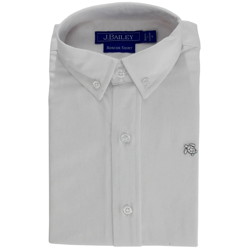 J. BAILEY OXFORD WHITE ROSCOE BUTTON DOWN