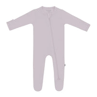 KYTE BABY ZIPPERED FOOTIE IN WISTERIA