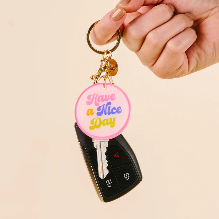 ACRYLIC KEYCHAIN HAVE A NICE DAY