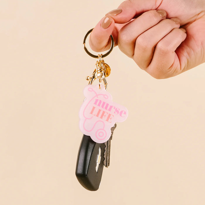 ACRYLIC KEYCHAIN  NURSE LIFE