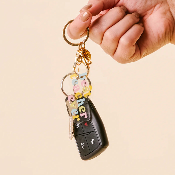 ACRYLIC KEYCHAIN BEST TEACHER EVER
