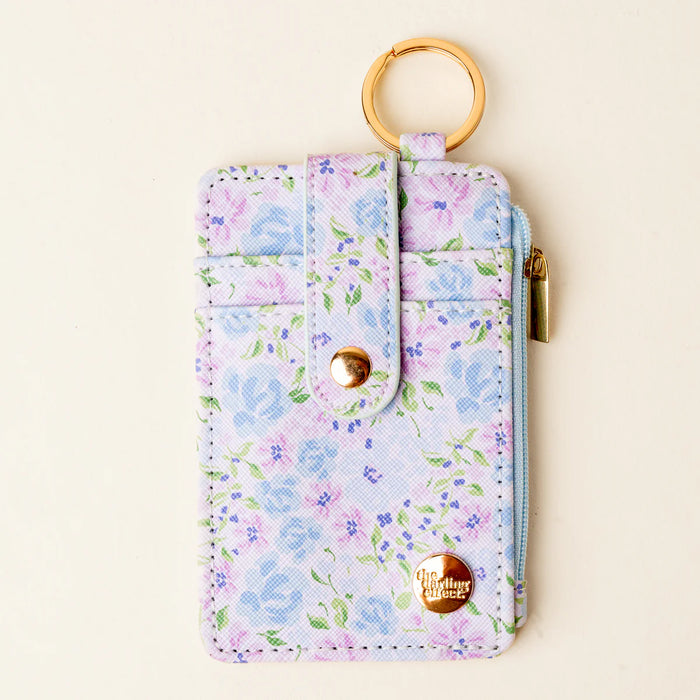 KEYCHAIN WALLET SECRET GARDEN BLUE