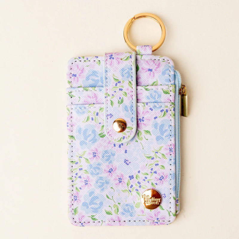 KEYCHAIN WALLET SECRET GARDEN BLUE