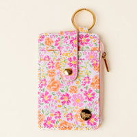 KEYCHAIN WALLET SECRET GARDEN PINK