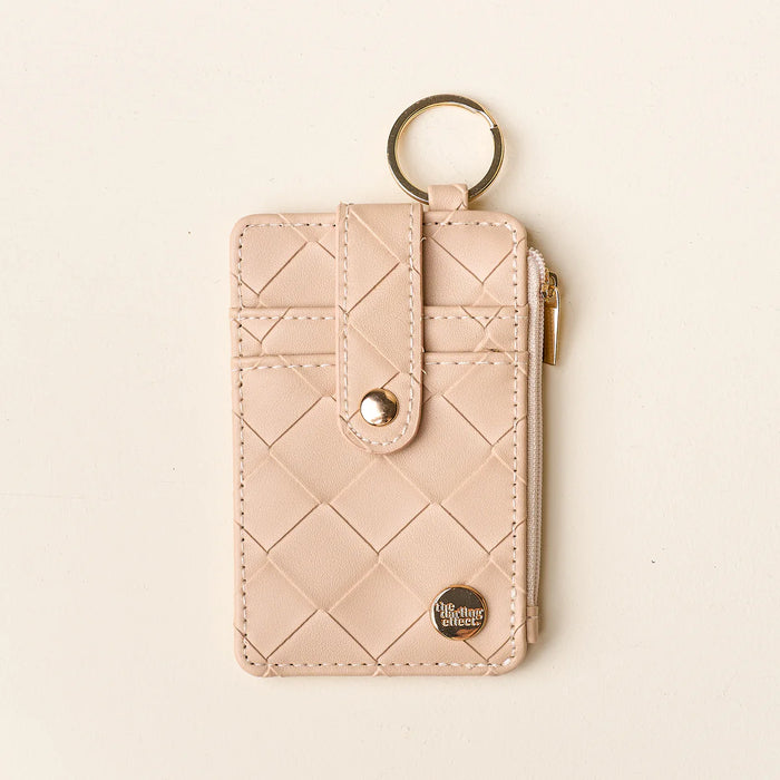 WOVEN KEYCHAIN WALLET OAT