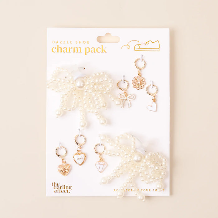 DAZZLE SHOE CHARM PACK PRETTY IN PEARL