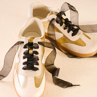 STEP IT UP SHOE LACES SHEER BLACK
