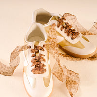 STEP IT UP SHOE LACES SHEER CHEETAH