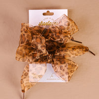 STEP IT UP SHOE LACES SHEER CHEETAH