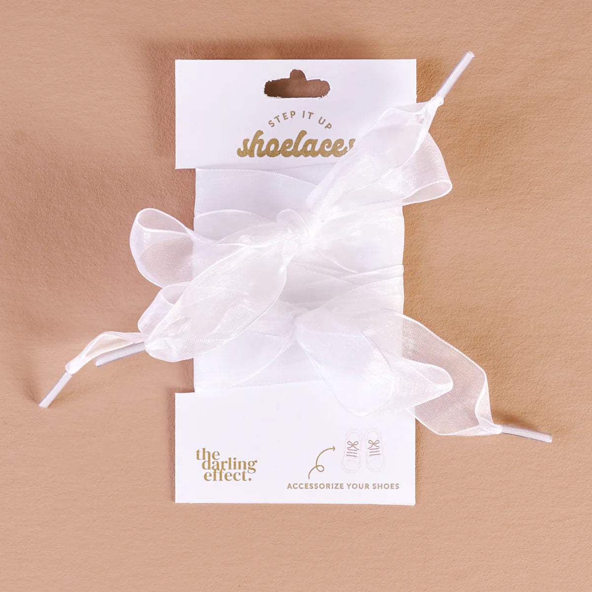 STEP IT UP SHOE LACES SHEER WHITE