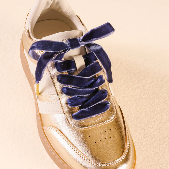 STEP IT UP SHOE LACES VELVET BLUE