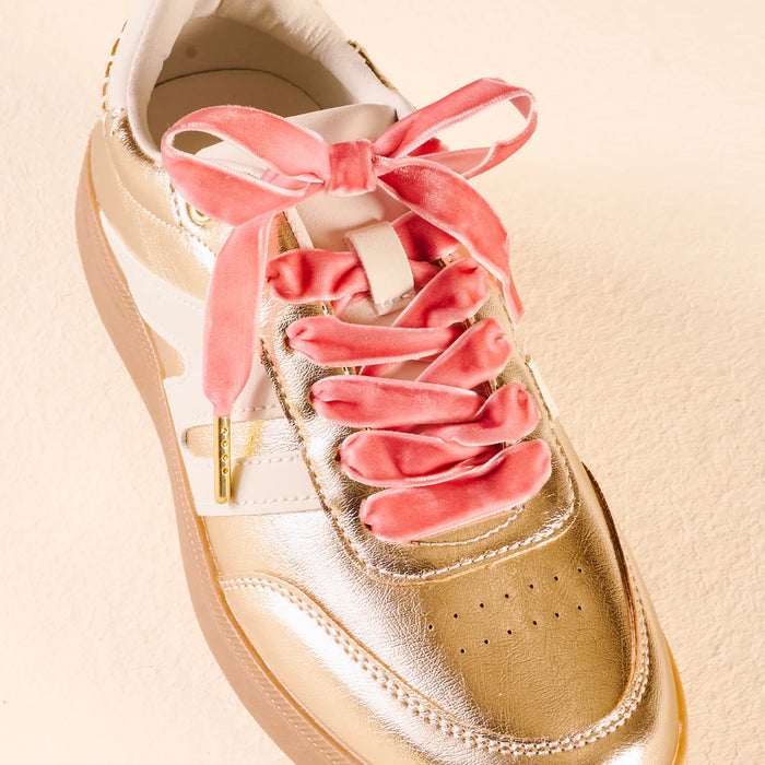 STEP IT UP SHOE LACES VELVET ROSE