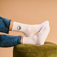 EMBROIDERED CREW SOCKS PICKLEBALL